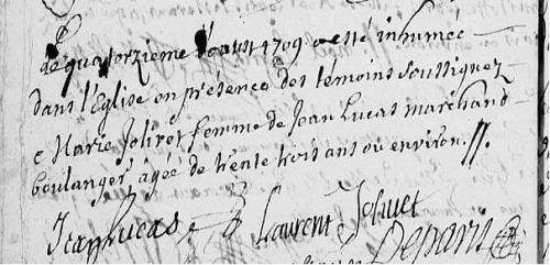 14 août 1709 Boulanger